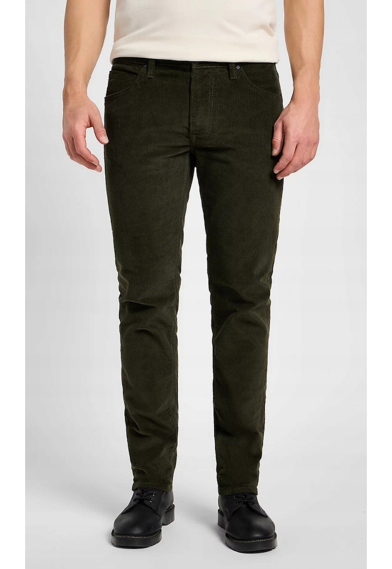 Blugi barbatesti Daren - bumbac/elastan - verde