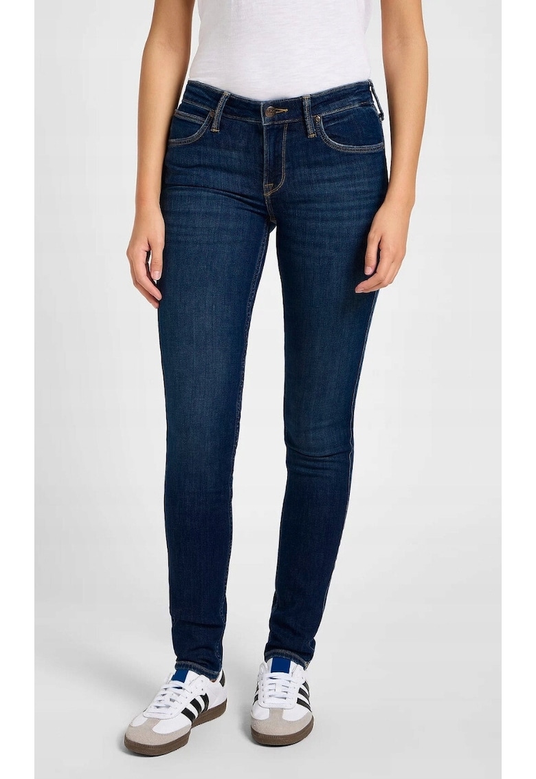 Blugi skinny dama SCARLETT - bumbac/elastan - bleumarin