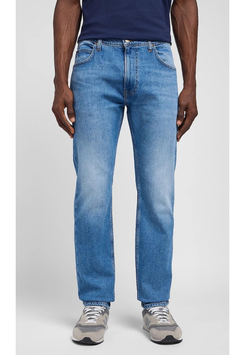 Blugi Rider Slim - albastru - din bumbac reciclat - croiala conicafwqgwq