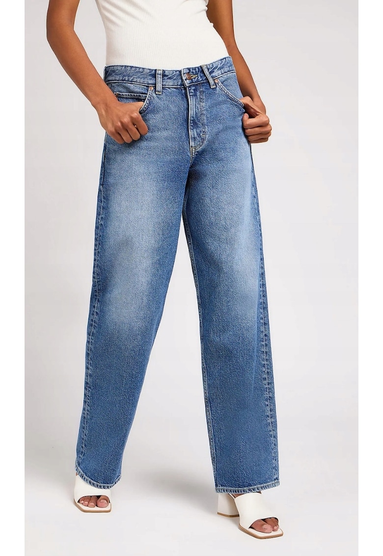 Blugi largi dama RIDER - bumbac/lyocell/elastan - albastru -