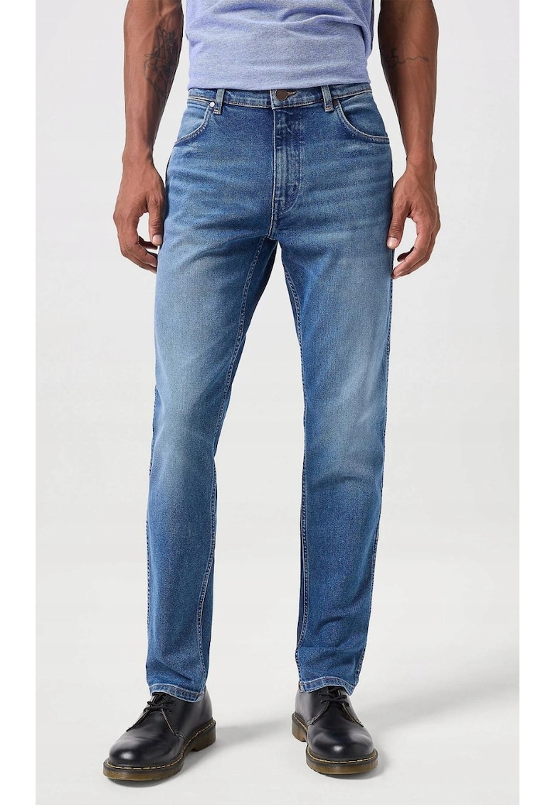 Blugi barbati River - conici - albastri