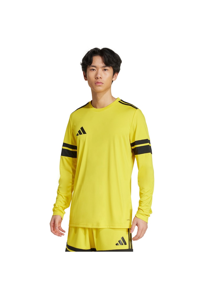 Bluza sport barbati - Squadra 25 - maneca lunga - galben - poliester reciclat