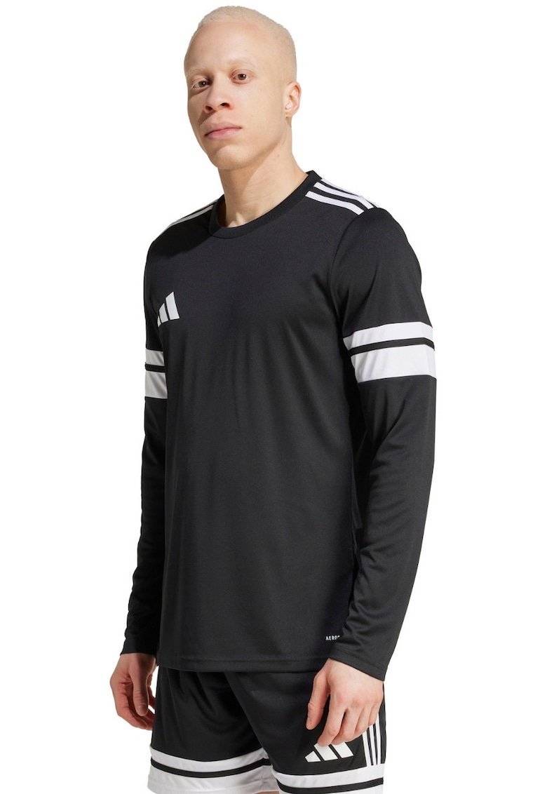 Tricou sportiv barbatesc Squadra 25 - maneca lunga - negru - poliester reciclat - set 2XL -