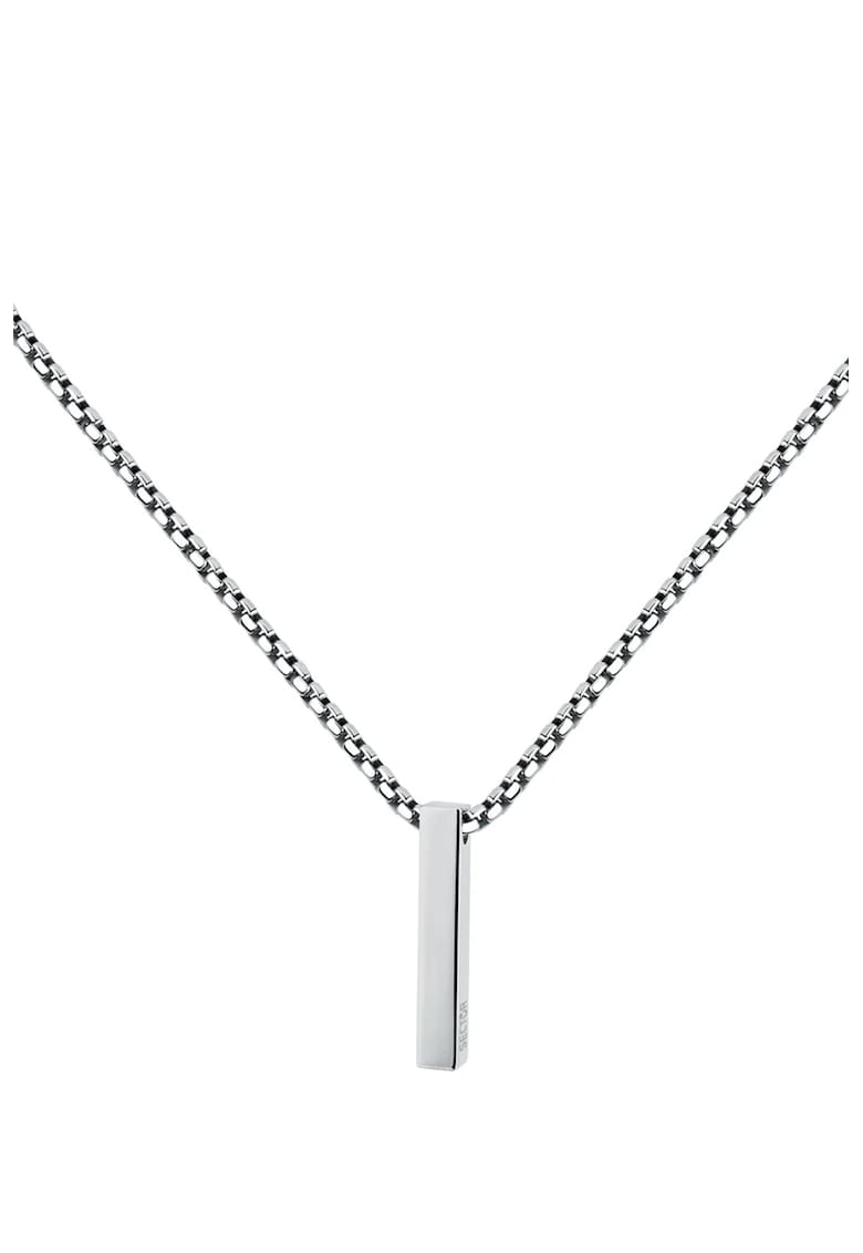 Colier din otel inoxidabil cu pandantiv - Argintiu