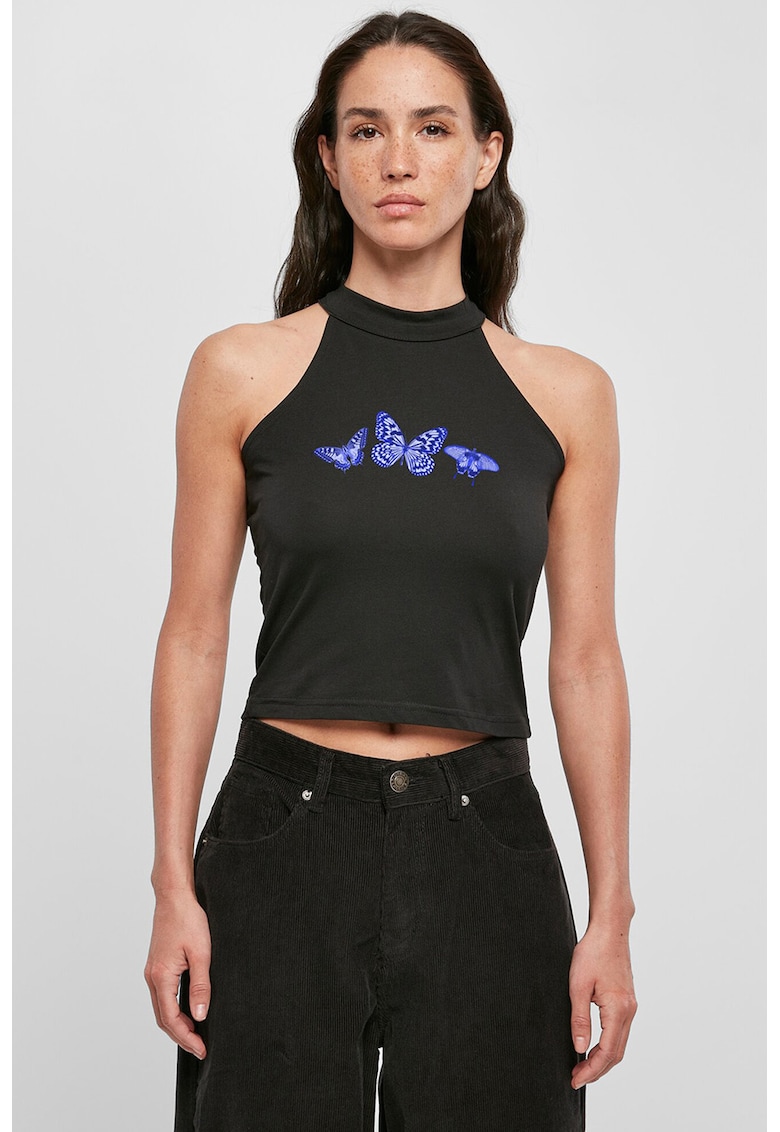 Top cu decolteu halter