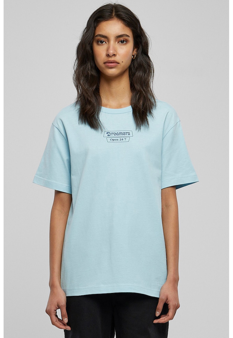 Tricou din bumbac cu maneci cazute