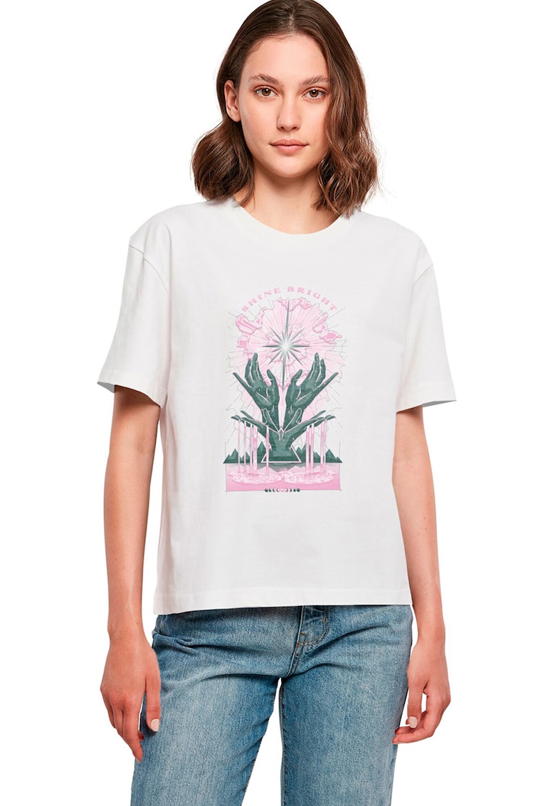 Tricou unisex lejer cu imprimeu grafic Tricou unisex lejer cu imprimeu grafic