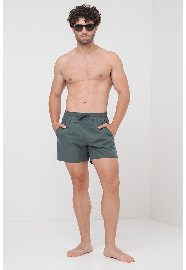 Pantaloni scurti de baie cu logo cu perforatii