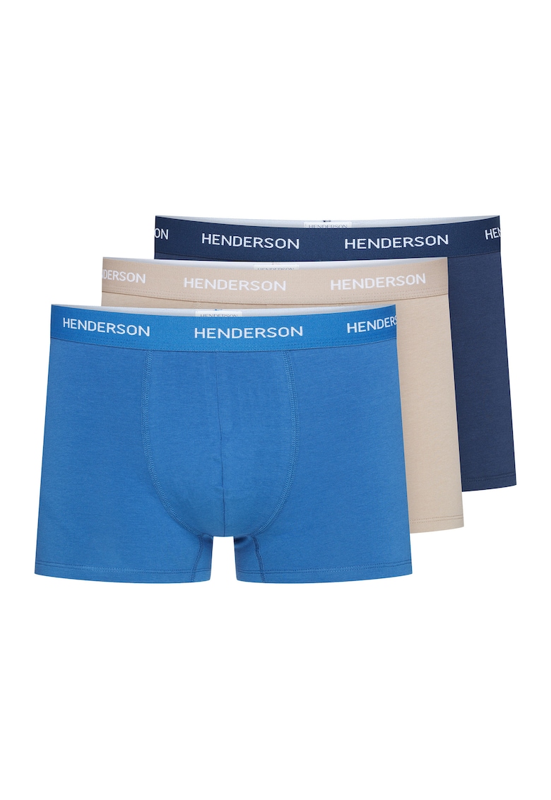 Set 3 perechi de boxeri pentru barbati - bumbac - multicolor -