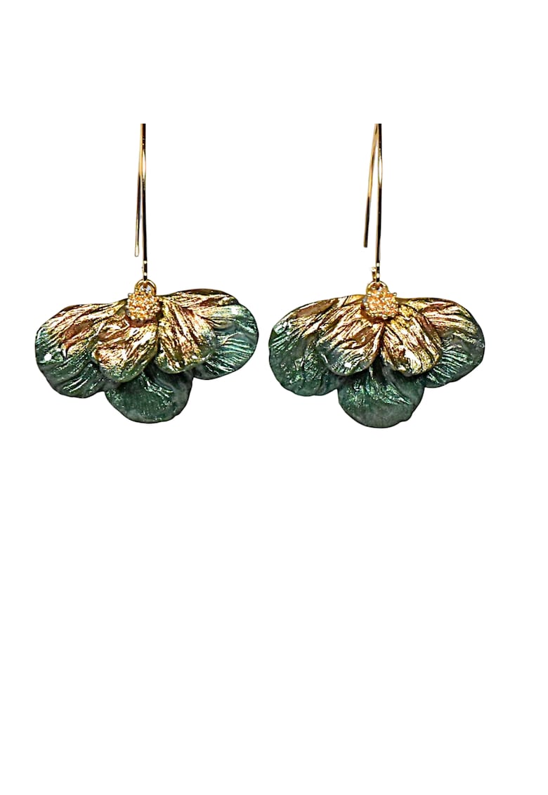 Cercei Milena - Verde/Auriu