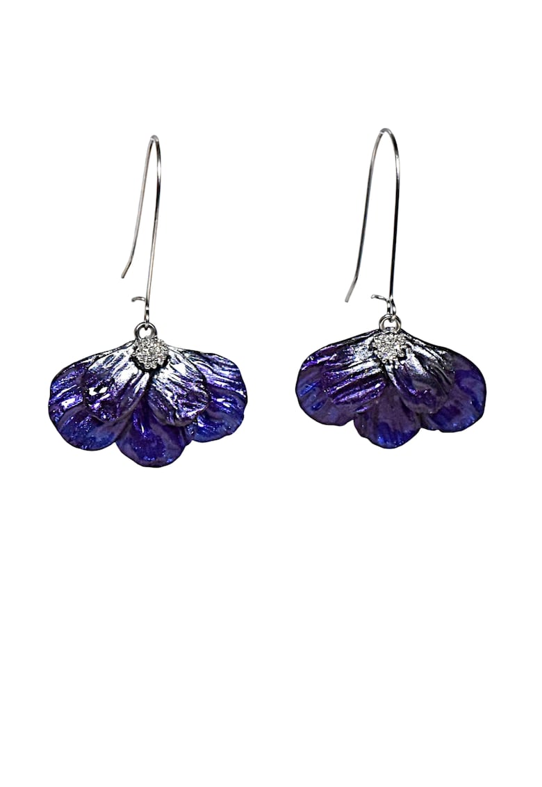 Cercei Milena - Violet/Albastru/Argintiu