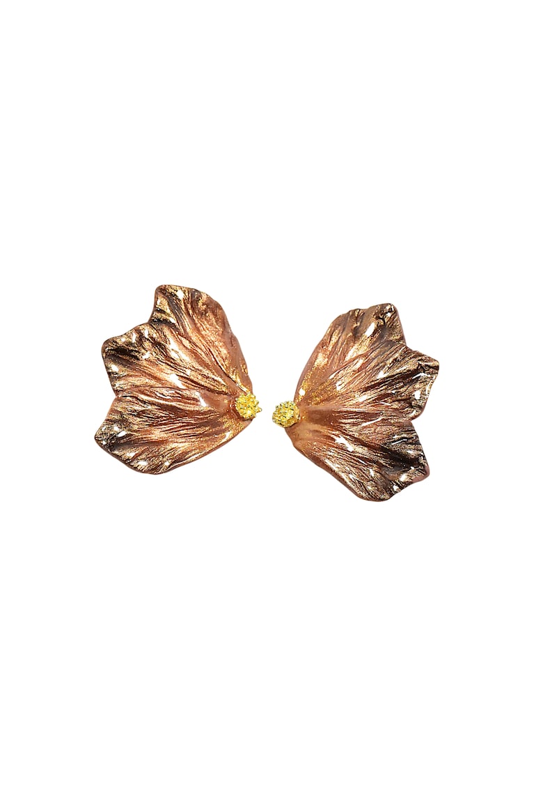 Cercei Mary - Auriu/Maro/Auriu rose