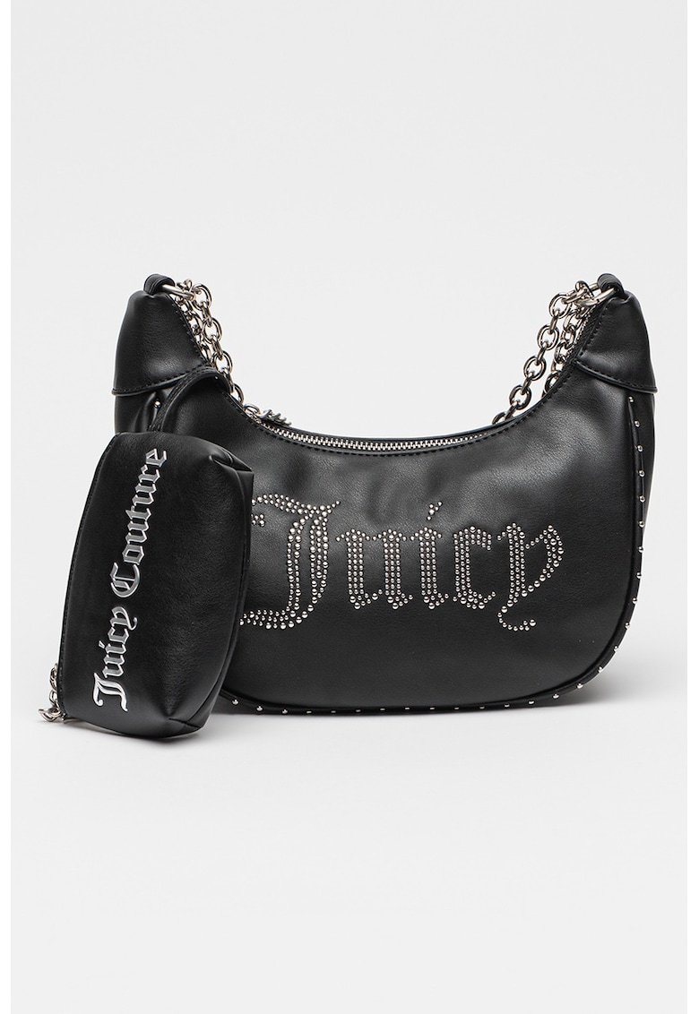 Geanta hobo mica cu logo si bareta de umar Kimberly