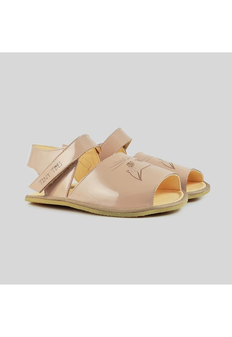 Sandale Barefoot din piele naturala - Shun - Roz