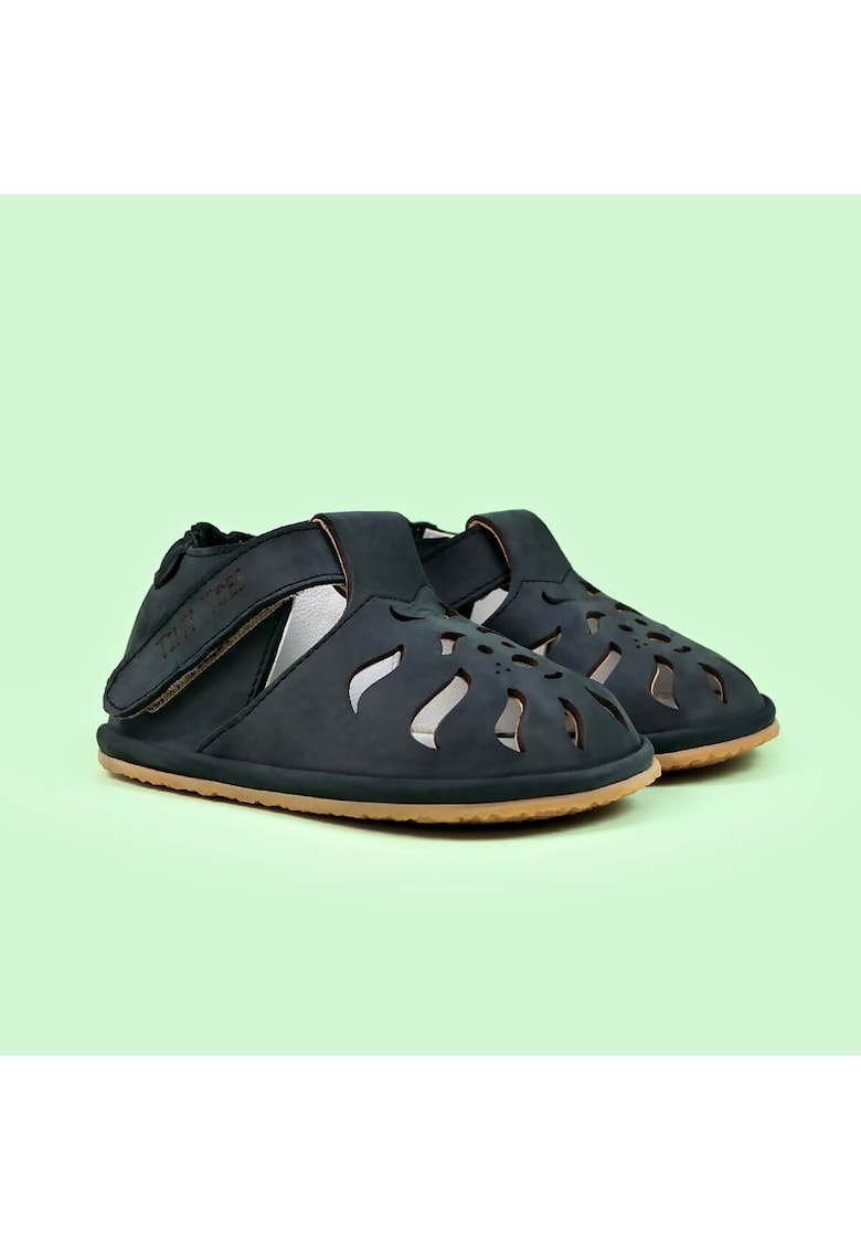 Sandale Barefoot din piele naturala - Camo - Negru - Negru