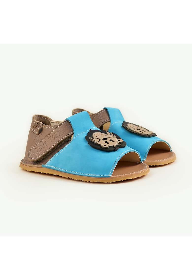 Sandale Barefoot din piele naturala - Nala - Albastru