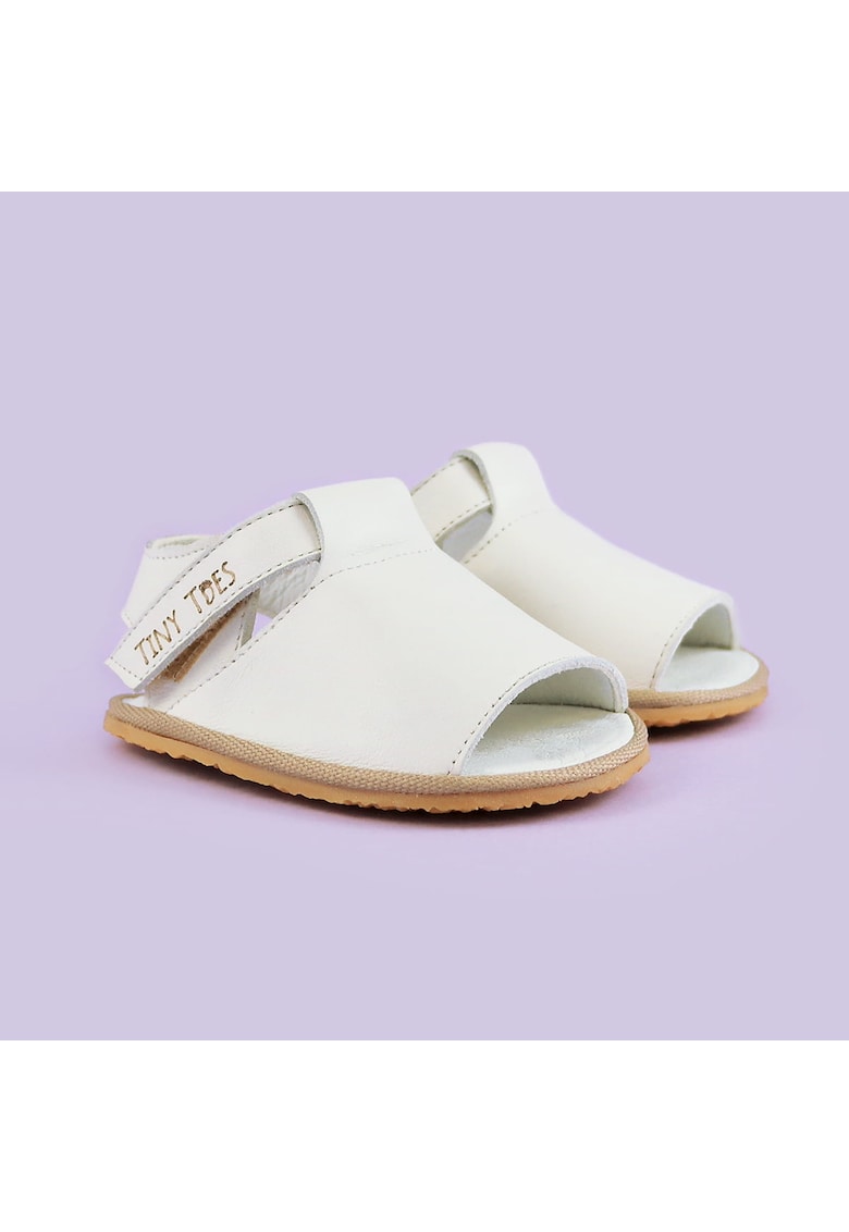 Sandale Barefoot din piele naturala - Adeis - Alb