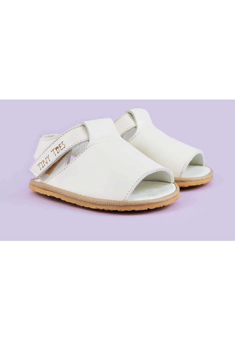 Sandale Barefoot din piele naturala - Adeis - Alb - Alb