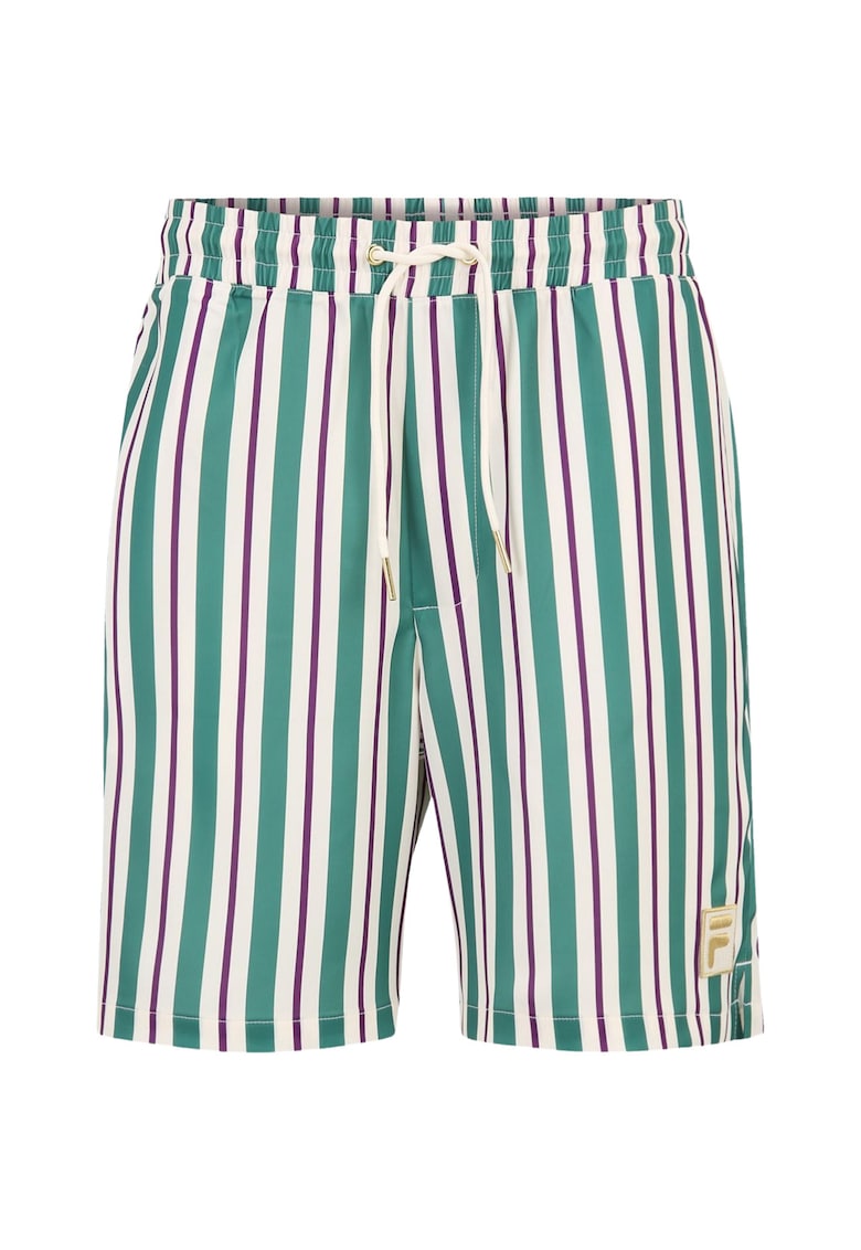 Pantaloni scurti barbati verde-crem - material uscare rapida - poliester
