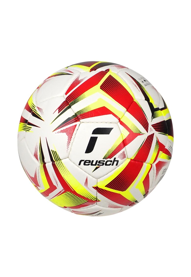 Minge fotbal Reusch Attrakt Resist alb-rosu-galben - dimensiune 5 - set de 1 bucata
