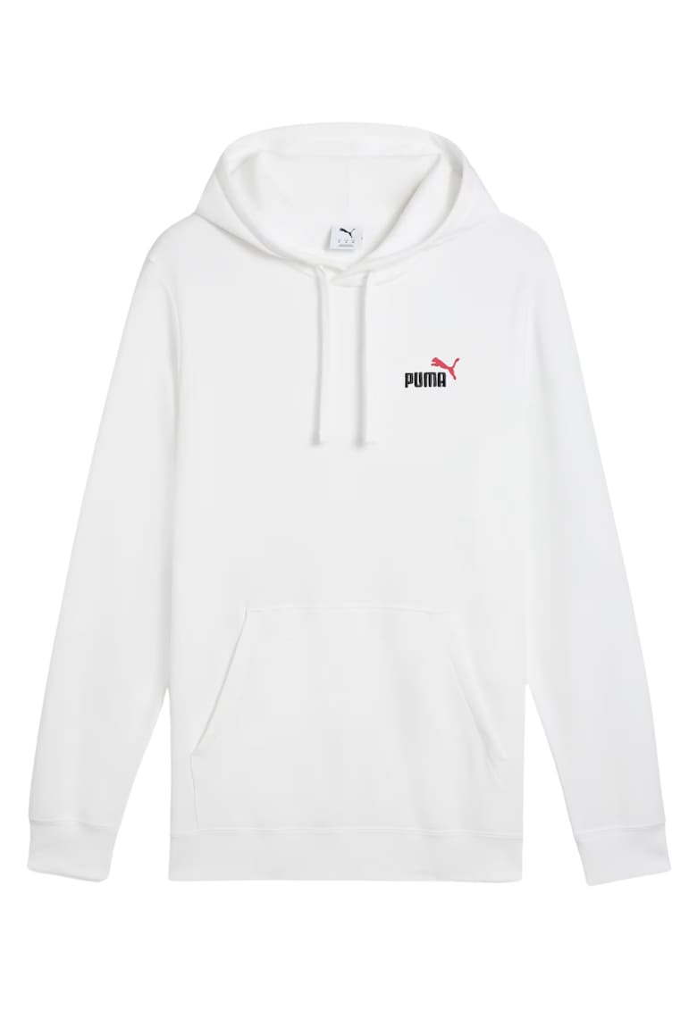 Hanorac barbatesc Ess 2 Color - alb - bumbac si poliester - gluga integrata - buzunar frontal