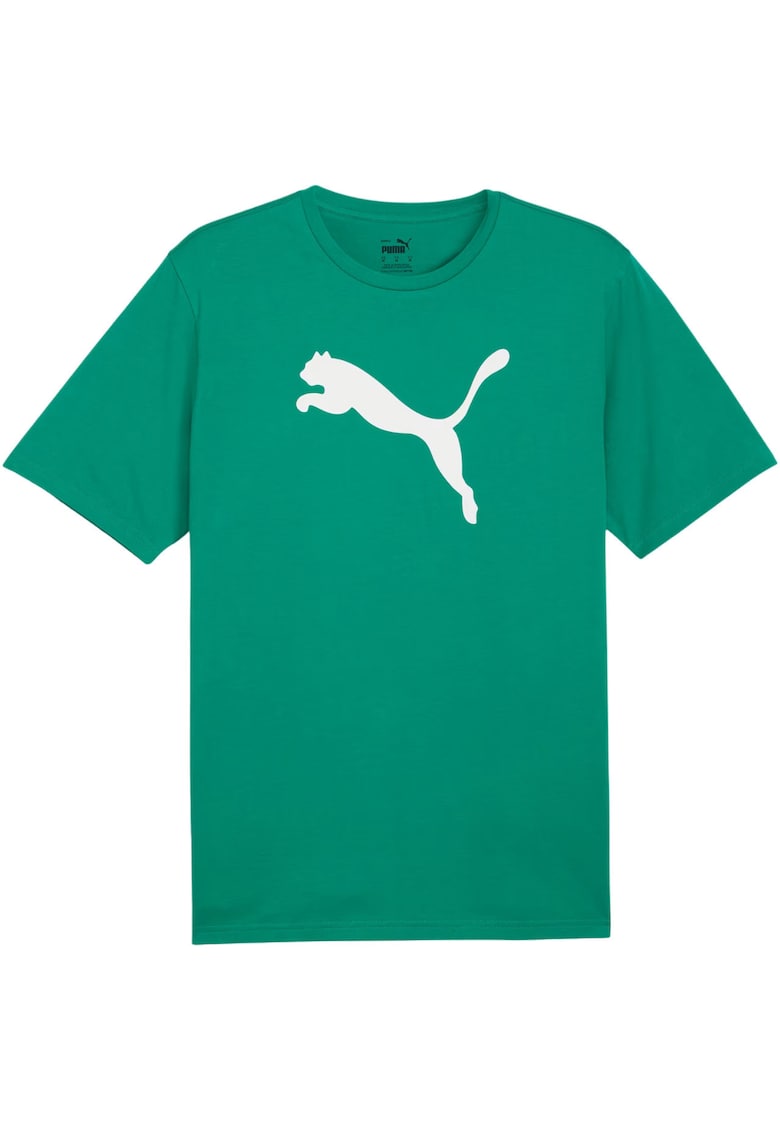 Tricou barbatesc Team Rise - bumbac - verde - logo mare