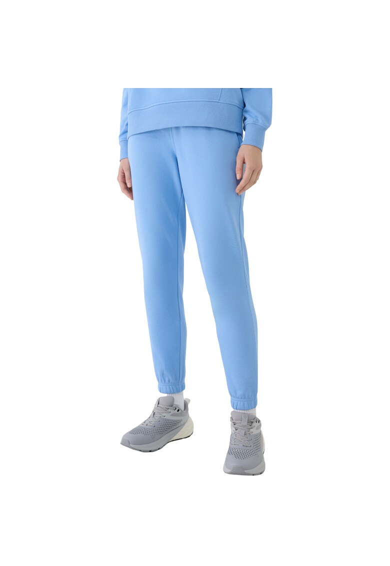 Pantaloni sport dama CAS F1138 - albastru deschis - bumbac si poliester - croiala regulata -