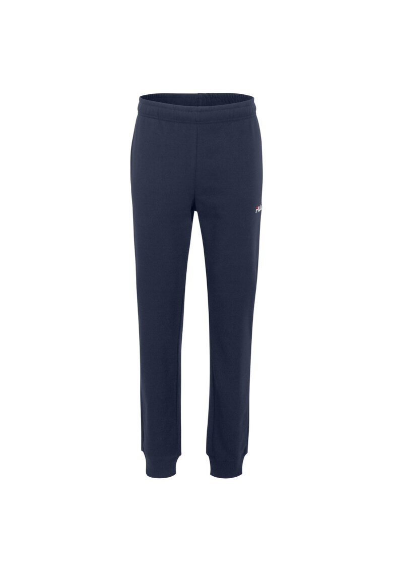 Pantaloni sport barbati bleumarin - bumbac si poliester - cu mansete