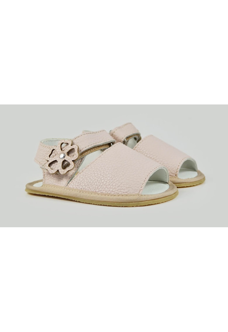 Sandale Barefoot din piele naturala - Violet - Roz - Roz pal