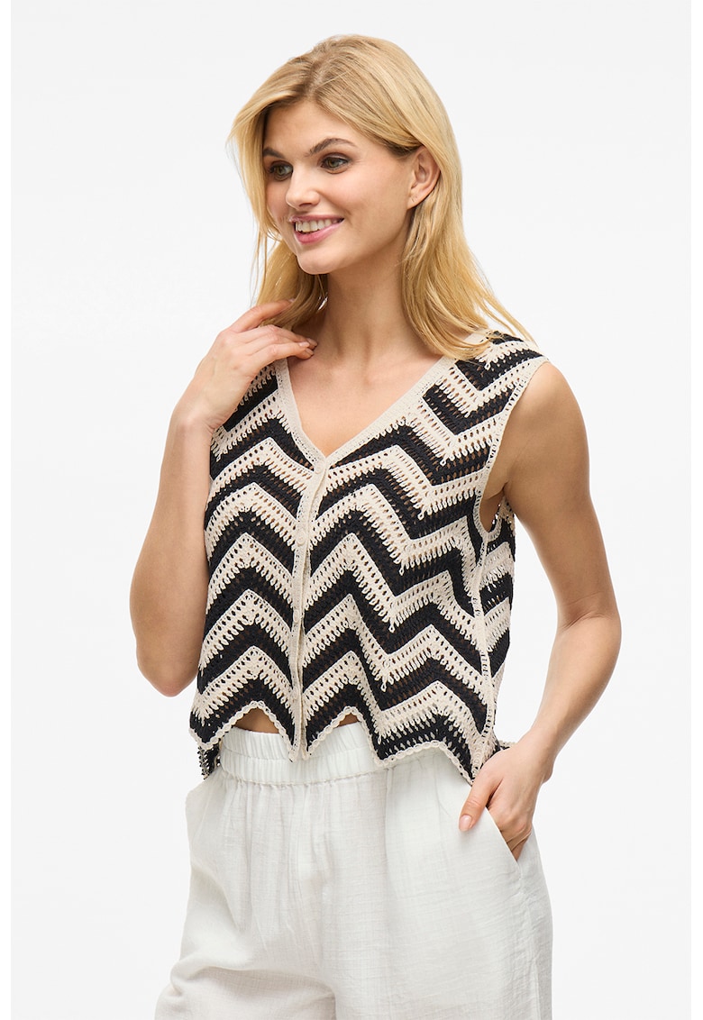 Bluza cu decolteu in V si decupaje