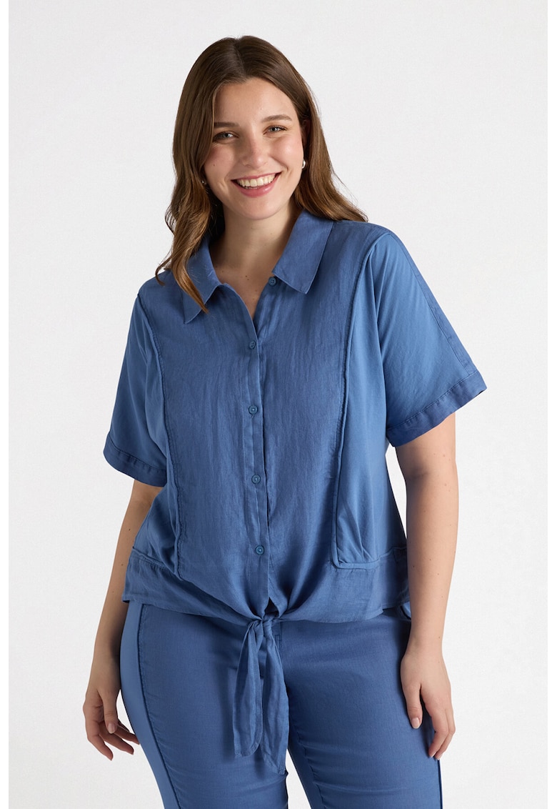 Camasa de in cu maneci scurte Camasa de in cu maneci scurte