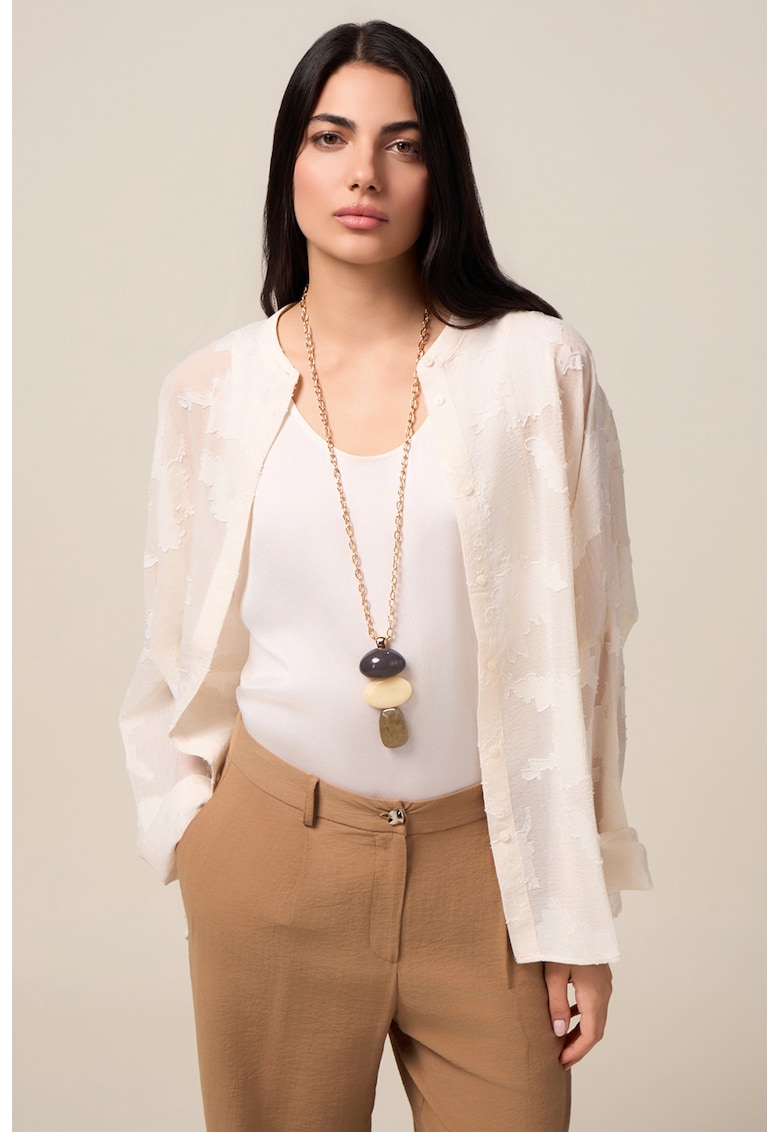 Camasa semitransparenta cu model