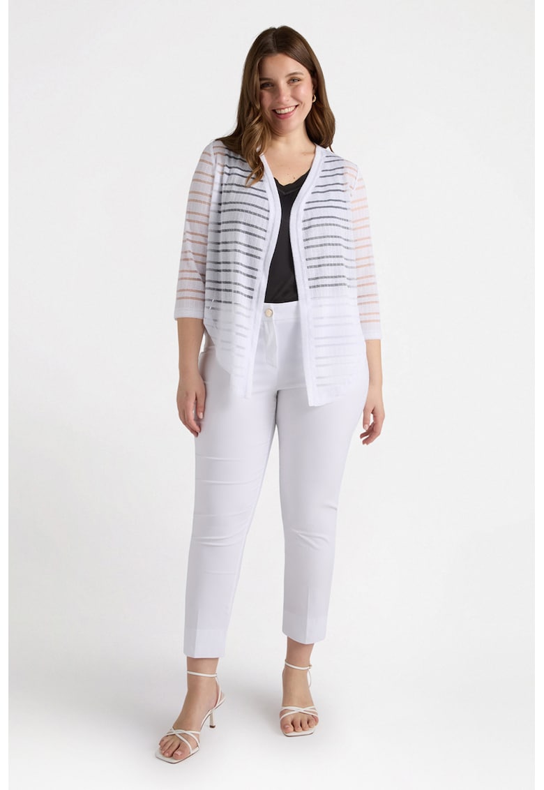 Cardigan fara inchidere - Alb optic