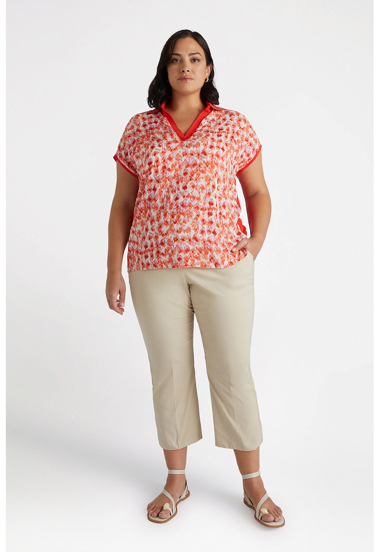 Pantaloni capri cu buzunare oblice Pantaloni capri cu buzunare oblice