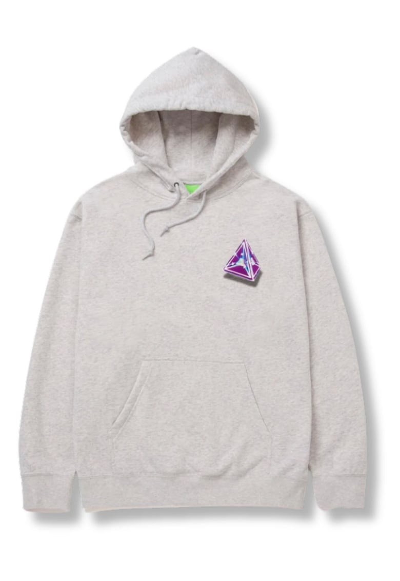 Hanorac cu gluga Tesseract - bumbac/poliester - design minimalist - gri Hanorac cu gluga Tesseract - bumbac/poliester - design minimalist - gri