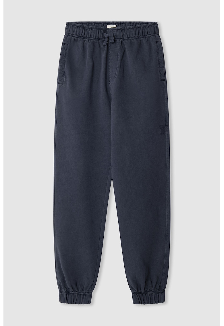 Pantaloni de trening de bumbac cu buzunare laterale Pantaloni de trening de bumbac cu buzunare laterale