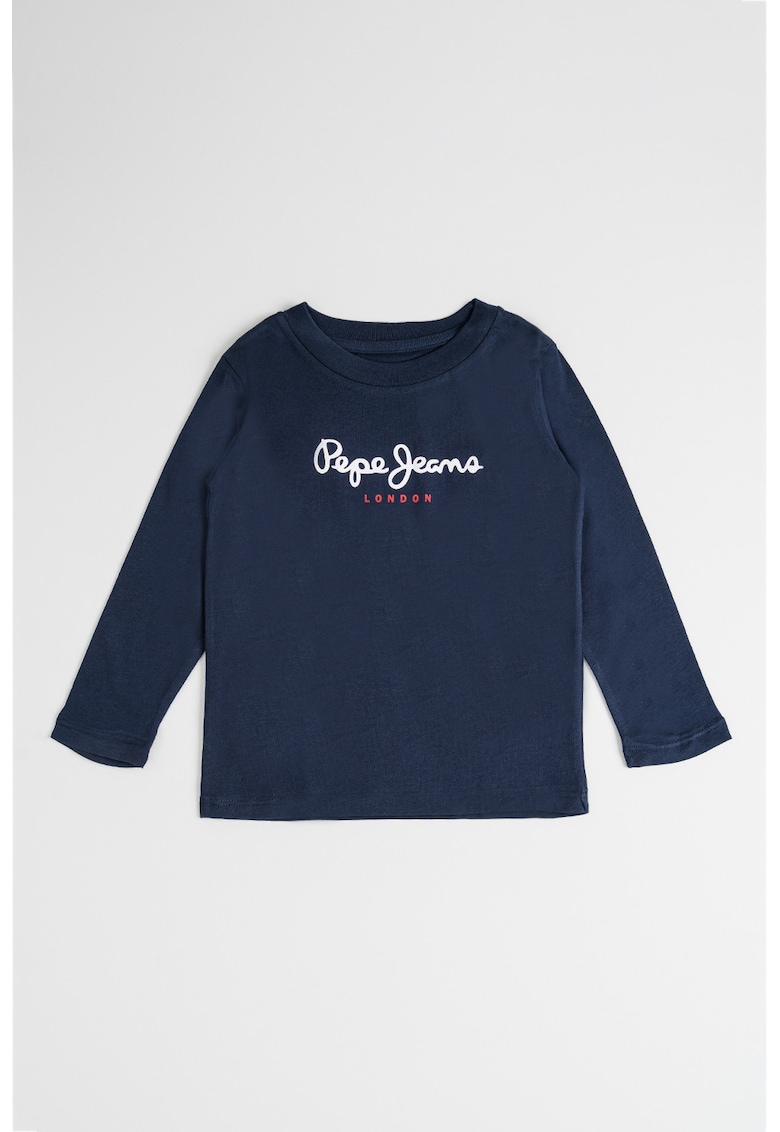 Bluza din bumbac cu imprimeu logo