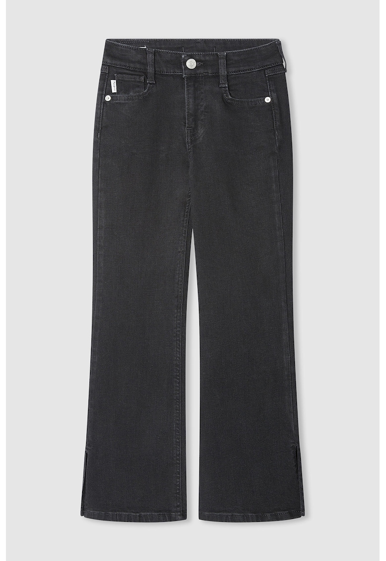 Blugi uni cu croiala ampla - Negru