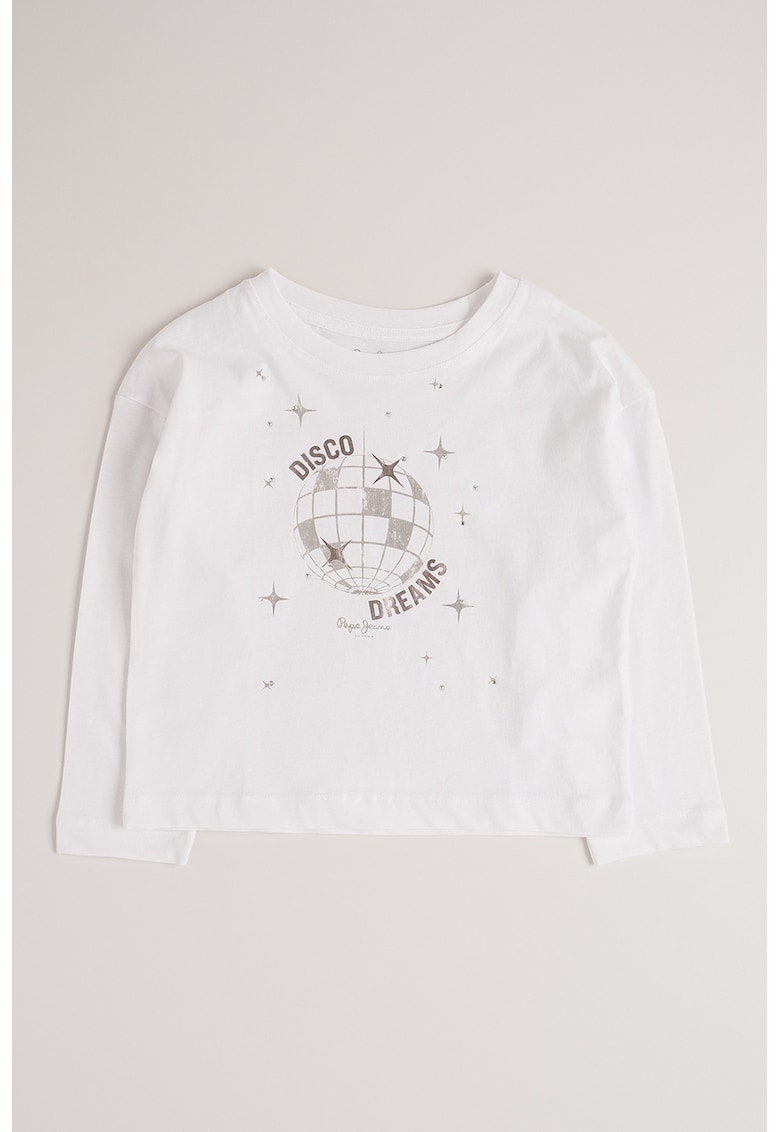 Bluza din bumbac cu imprimeu