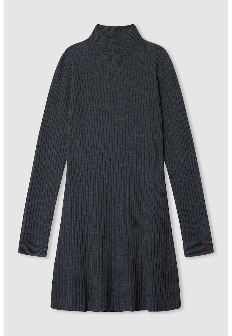 Rochie scurta cu guler inalt