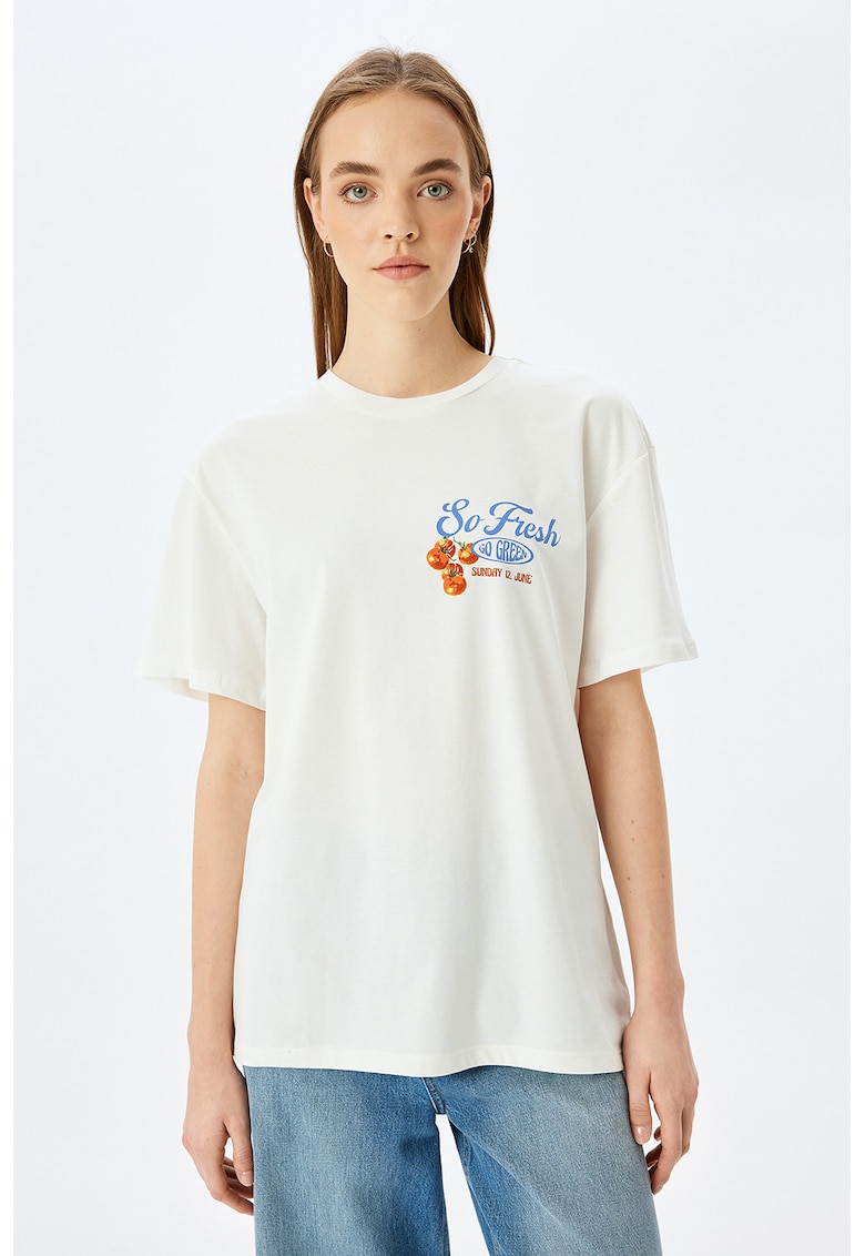 Tricou lejer cu imprimeu grafic