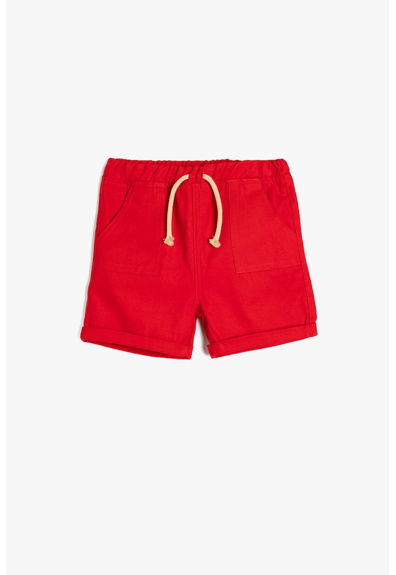 Pantaloni scurti cu snur si buzunare oblice