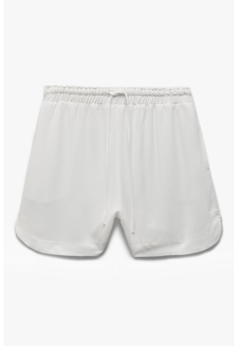 Pantaloni scurti cu snur si model uni