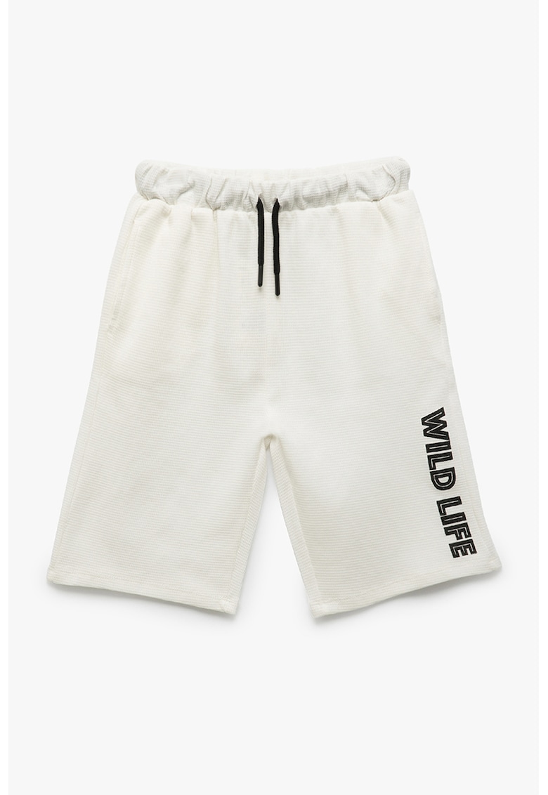 Bermude cu imprimeu text