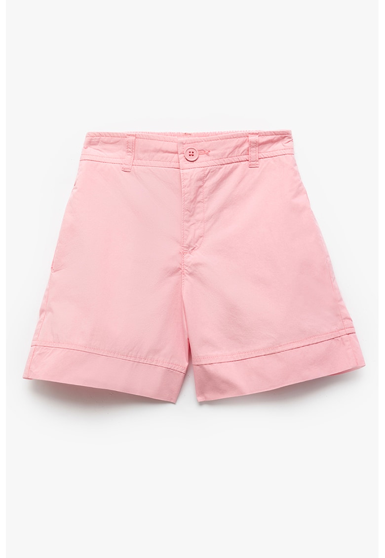Pantaloni scurti cu talie medie - Roz pal