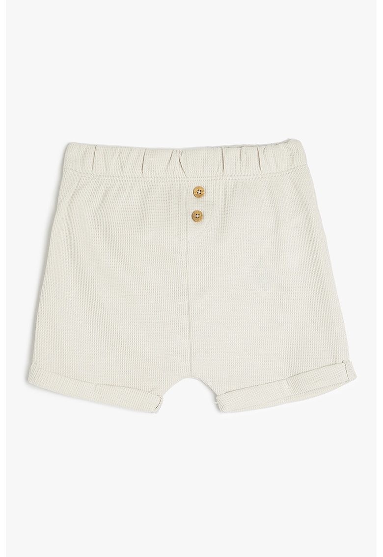 Pantaloni scurti de bumbac texturati