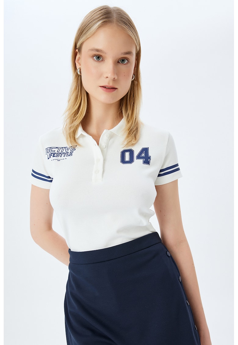 Tricou polo cu imprimeu