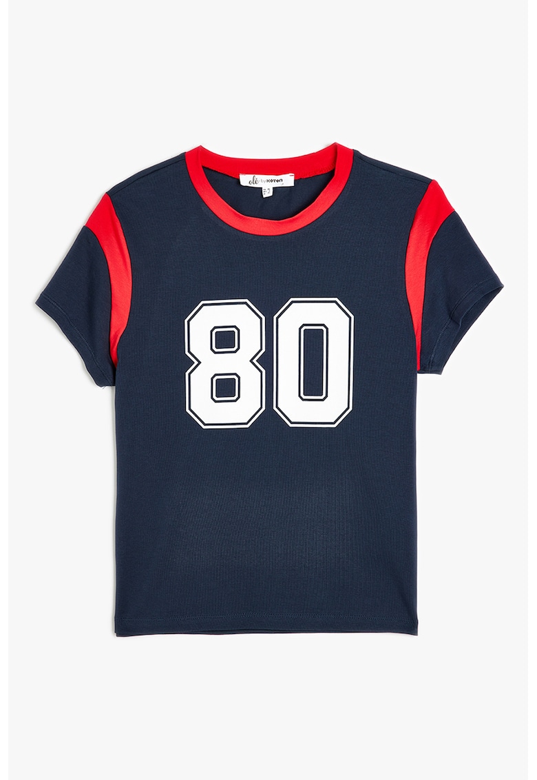 Tricou regular fit cu model text