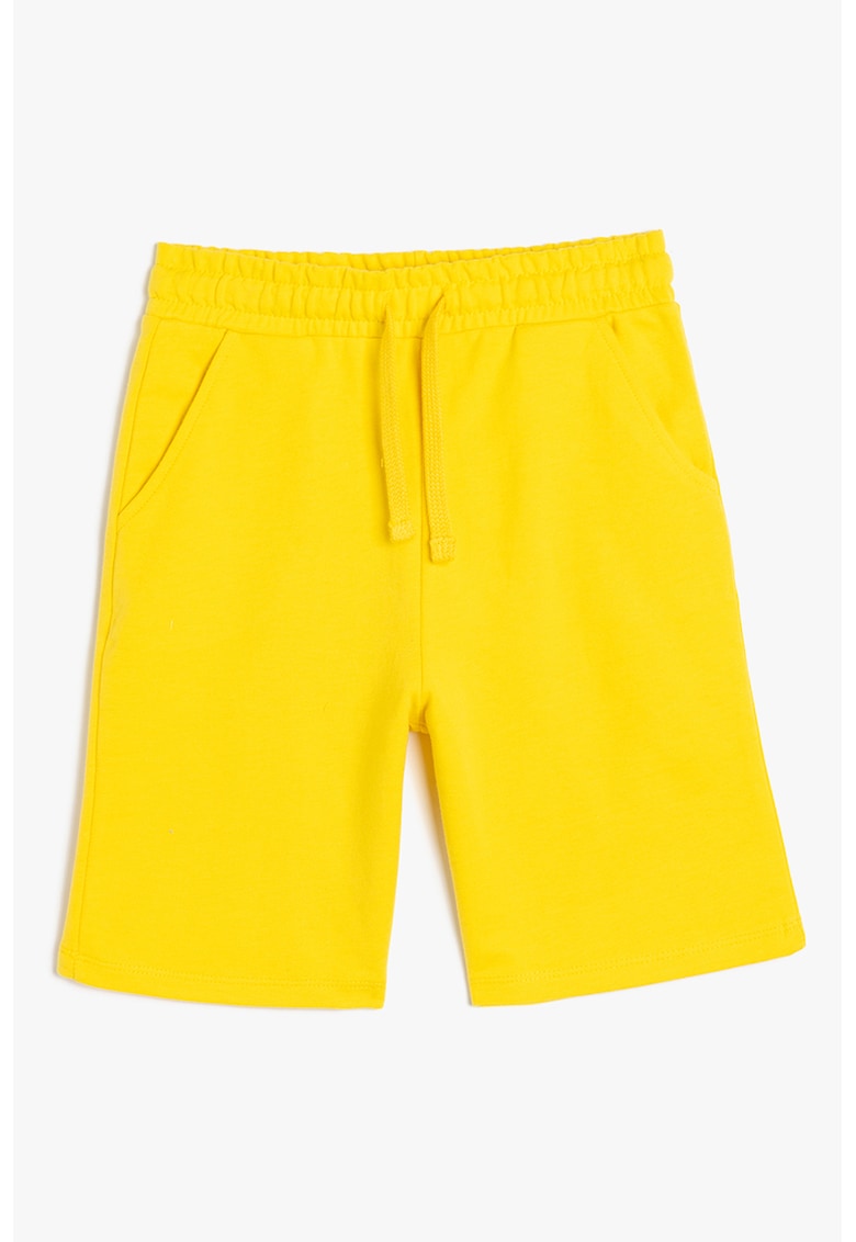 Pantaloni scurti uni cu buzunare laterale