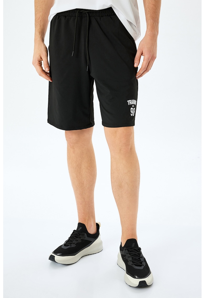 Bermude cu imprimeu text